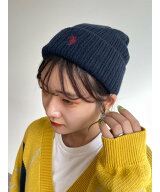 【U.S. POLO ASSN.】1ポイント刺繍ニットキャップ